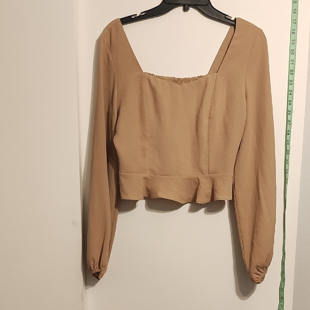 Elegant Tan Women's Top